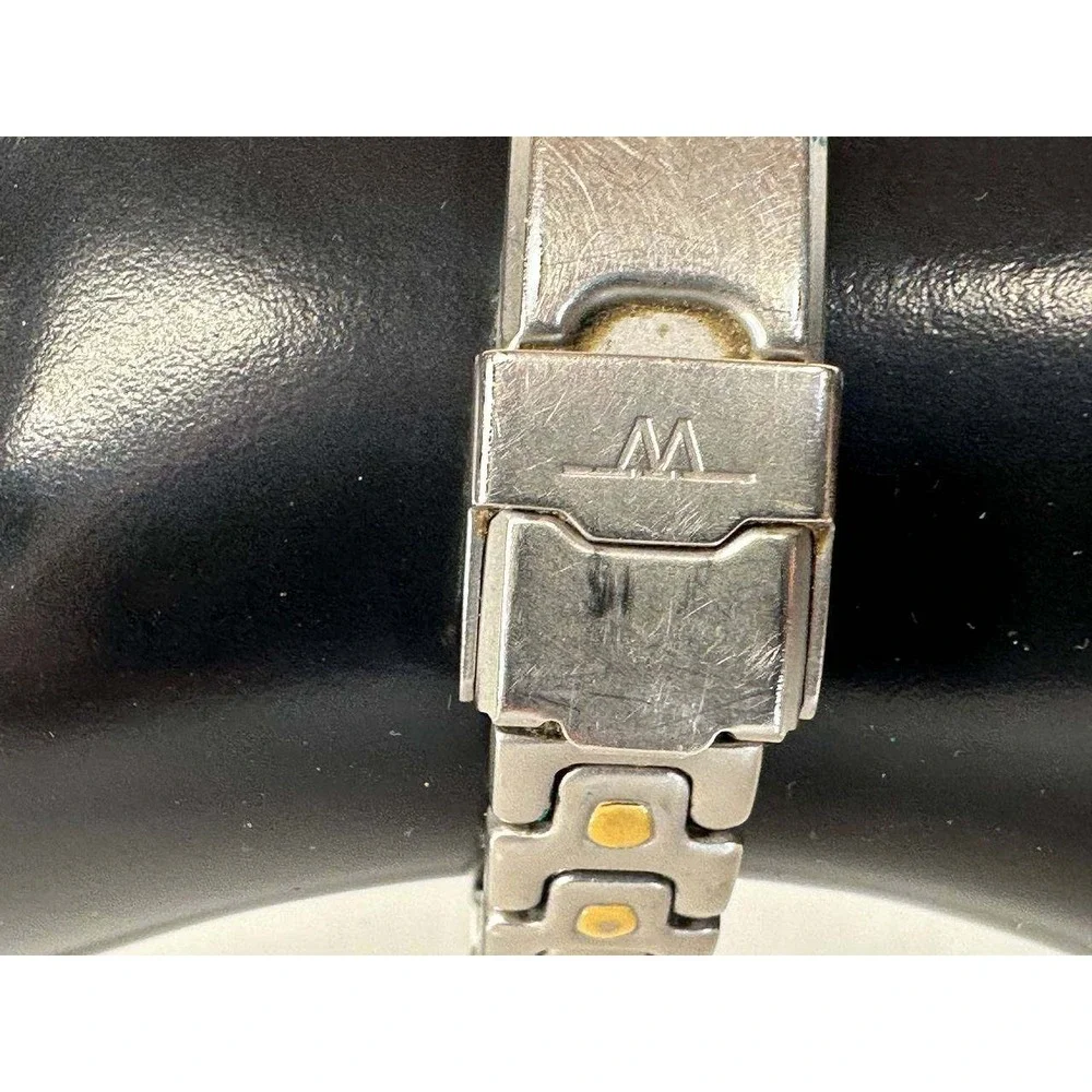 Wittnauer Two Tone 100M Diver Watch White Dial Date 039/1 (10)